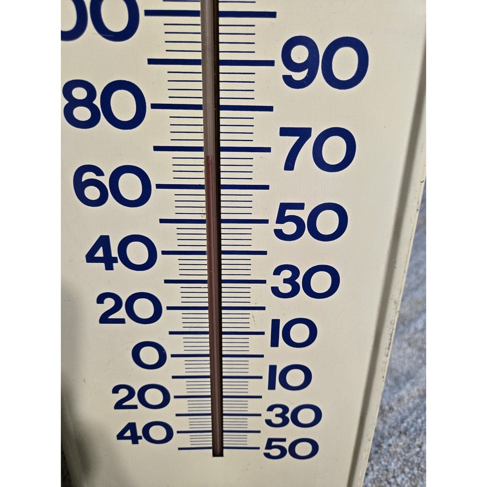 Tin Orig/Vintage 70s Pepsi Cola Thermometer Sign Stout Industries PM-1105 Works - Picture 3 of 7